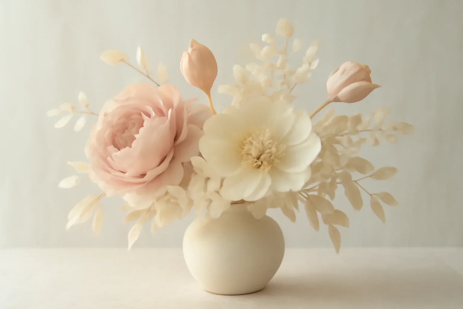 Handcrafted floral design representing spring flowers that last longer in the vase