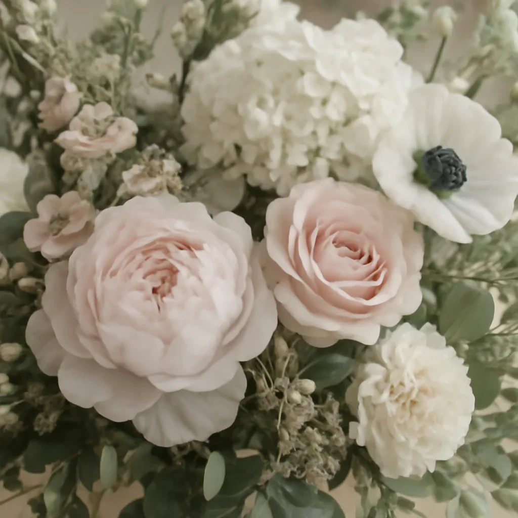 Seasonal flowers and design details related to case study: funeral tributes in dundas county