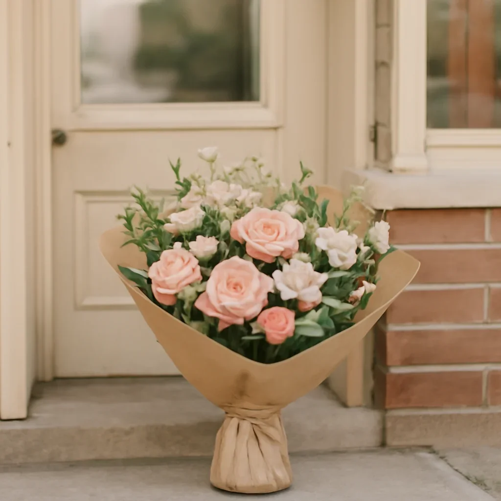 Fresh flowers styled for delivery and pickup in Case Studies