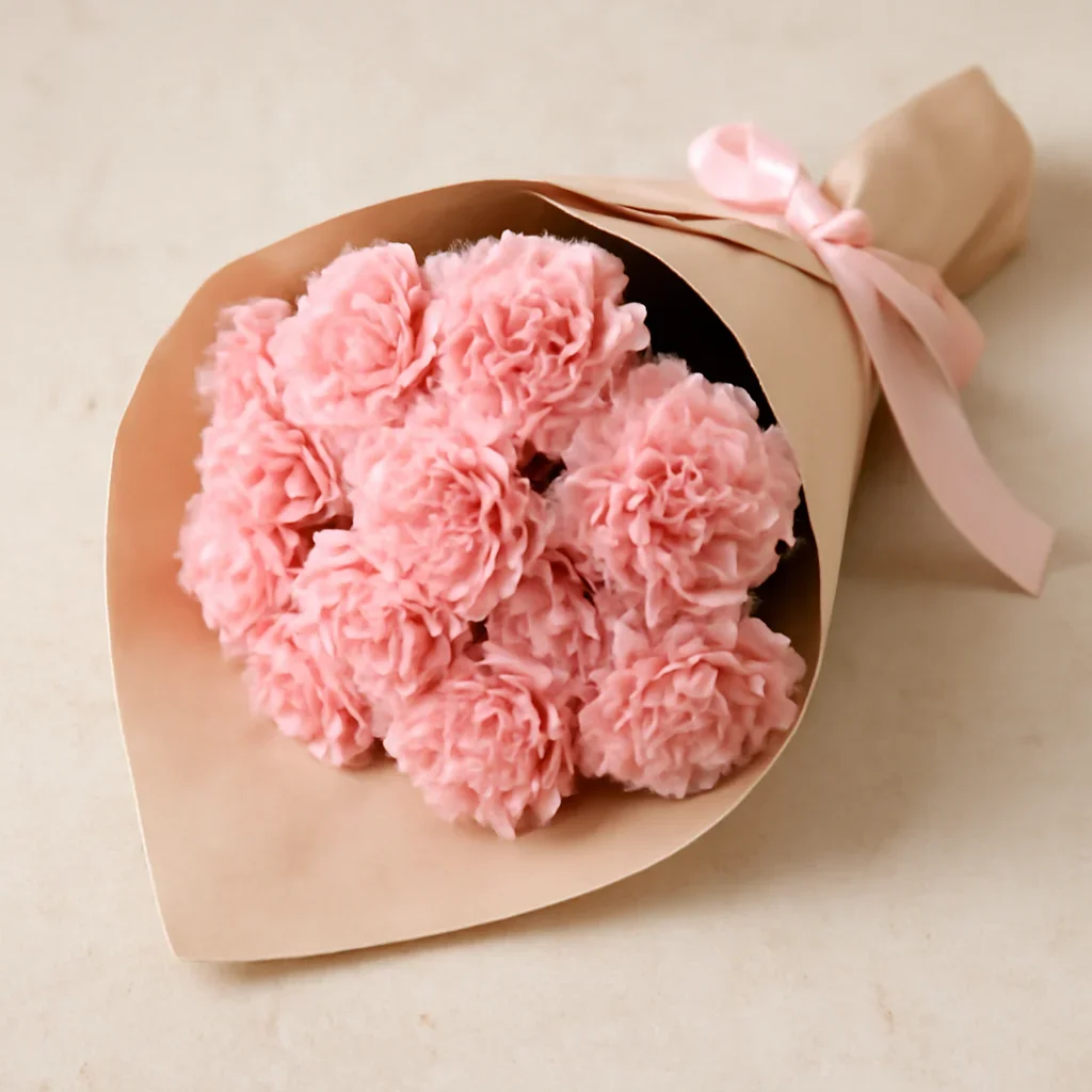 Thoughtful floral arrangement wrapped and ready to order