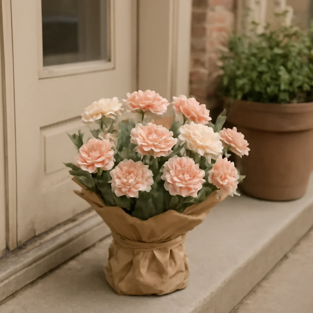 Fresh flowers styled for delivery and pickup in Carnations