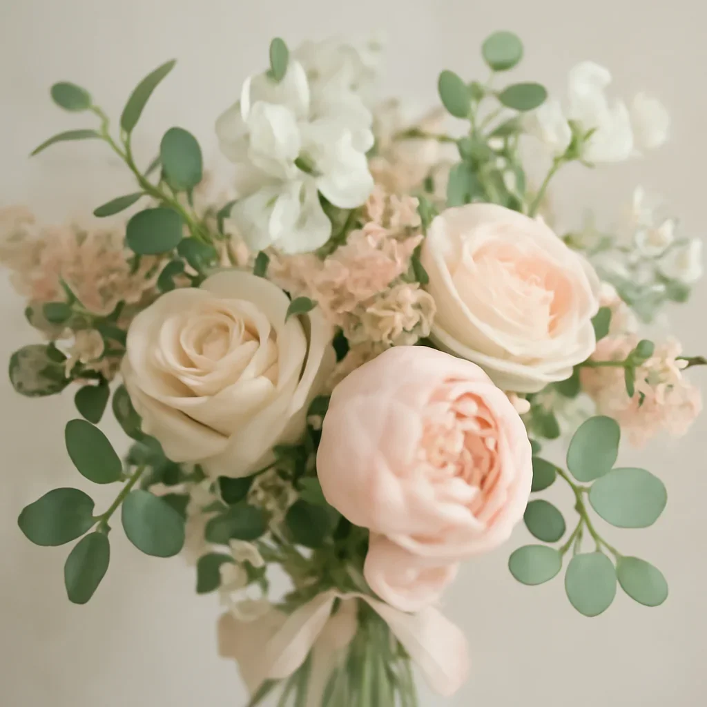 Seasonal flowers and design details related to new baby flowers