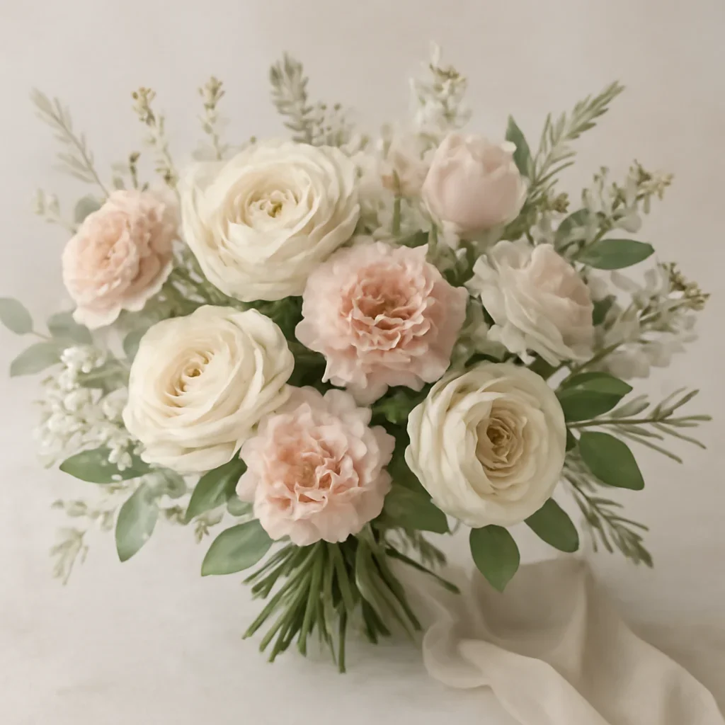 Seasonal flowers and design details related to thank you flowers