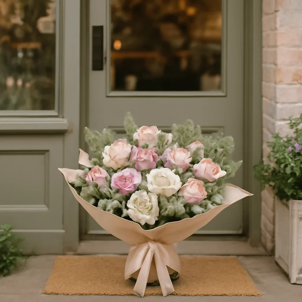 Fresh flowers styled for delivery and pickup in Gourmet Baskets