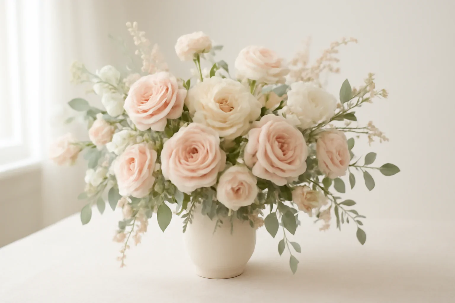 Handcrafted floral design representing wedding venue florist