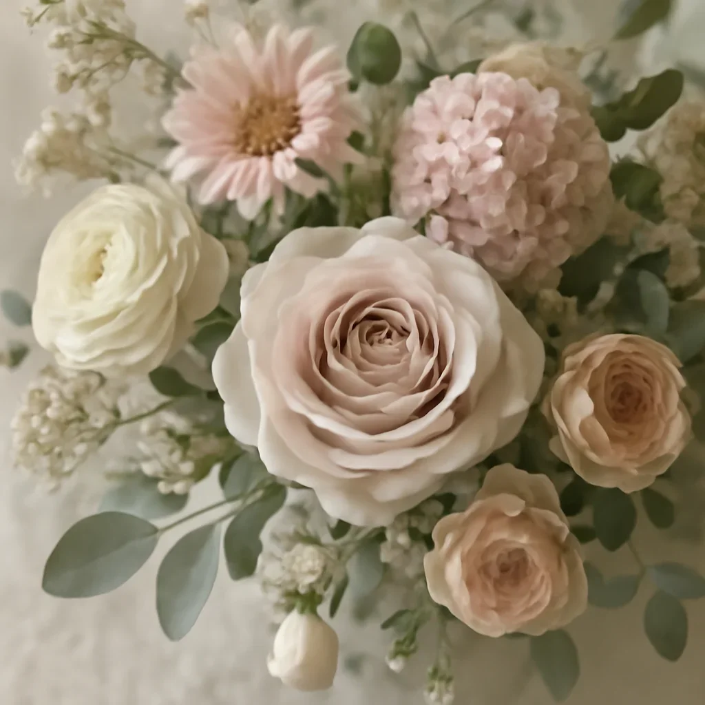 Seasonal flowers and design details related to delivery network & partners