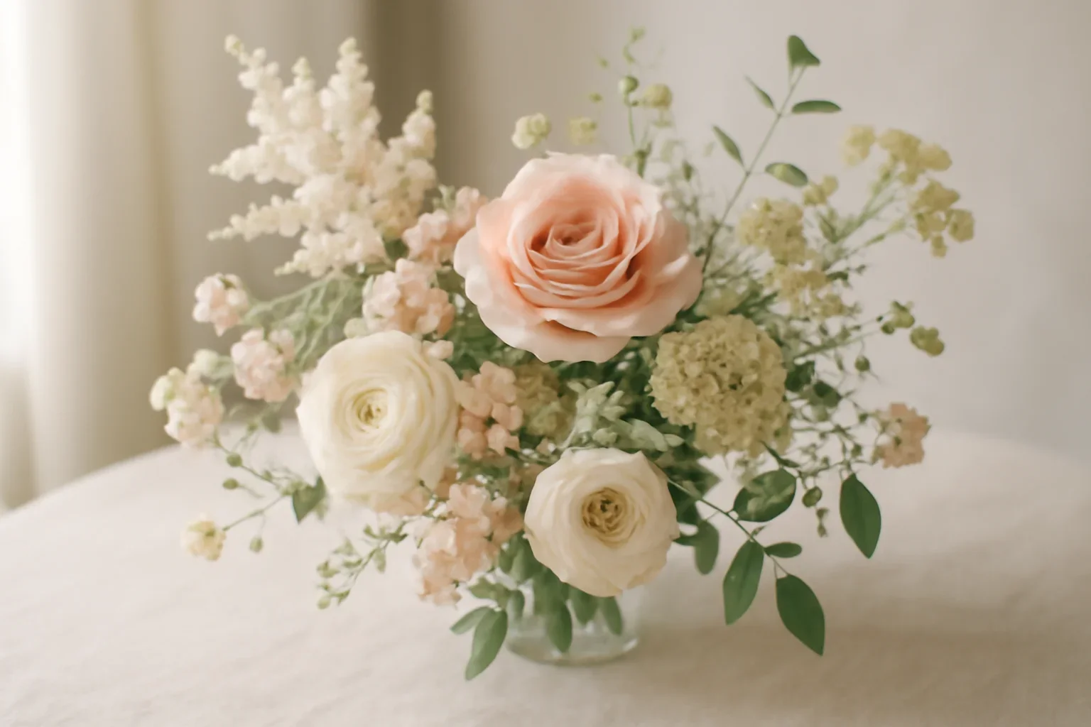 Handcrafted floral design representing plants