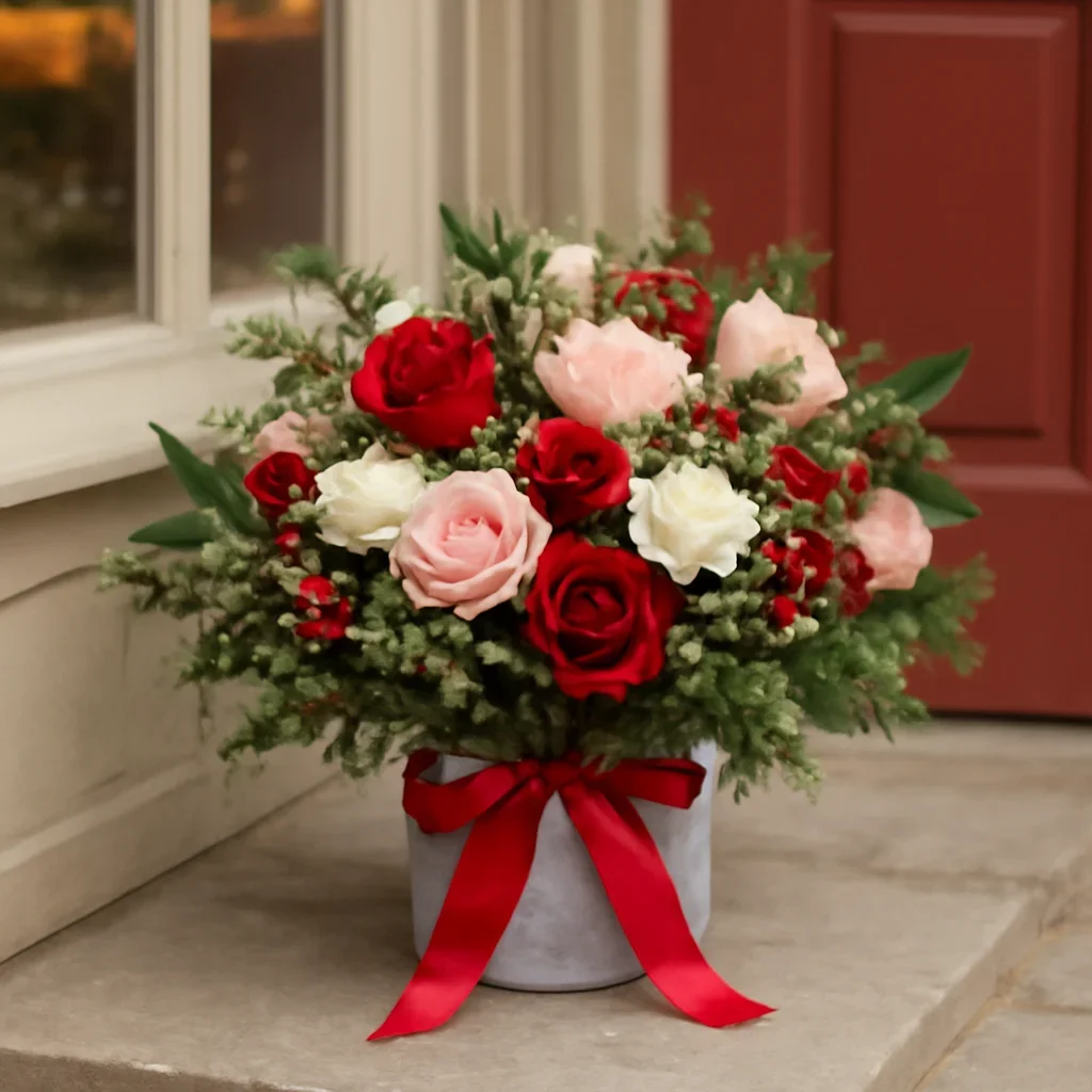 Fresh flowers styled for delivery and pickup in Christmas Centerpieces