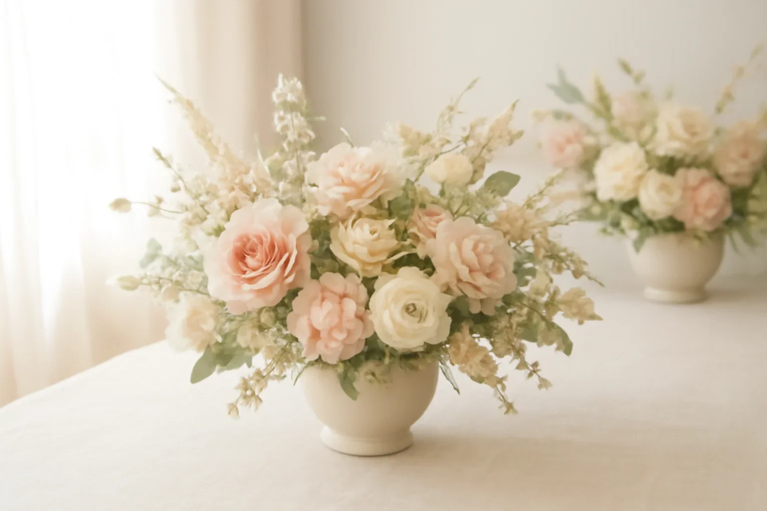 Handcrafted floral design representing thanksgiving centerpieces