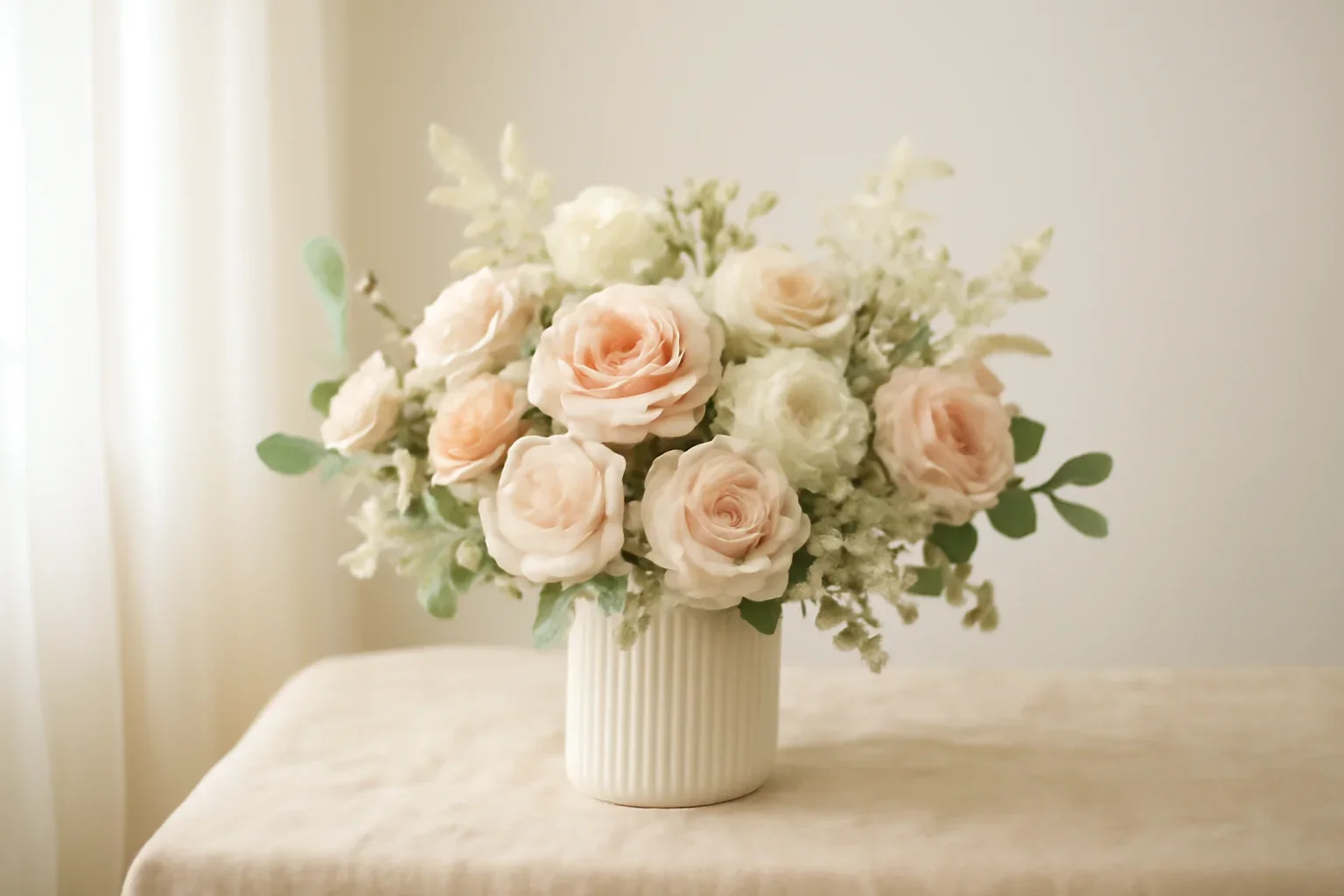 Handcrafted floral design representing faq: same-day flower delivery