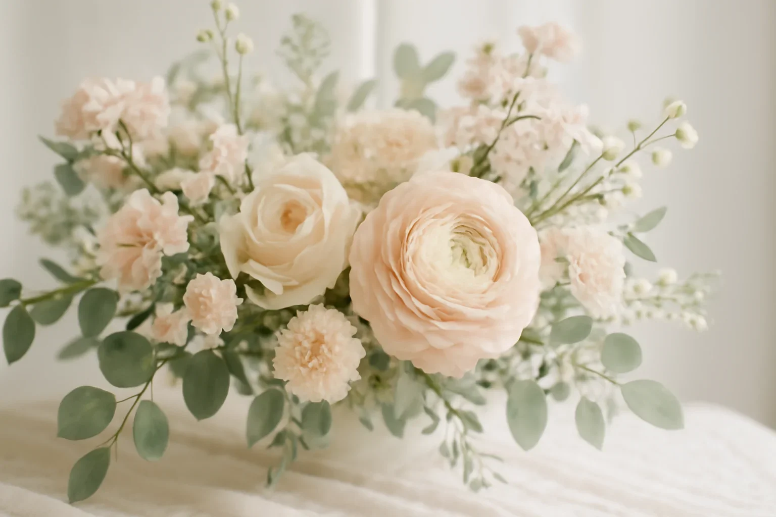 Handcrafted floral design representing flower care guide