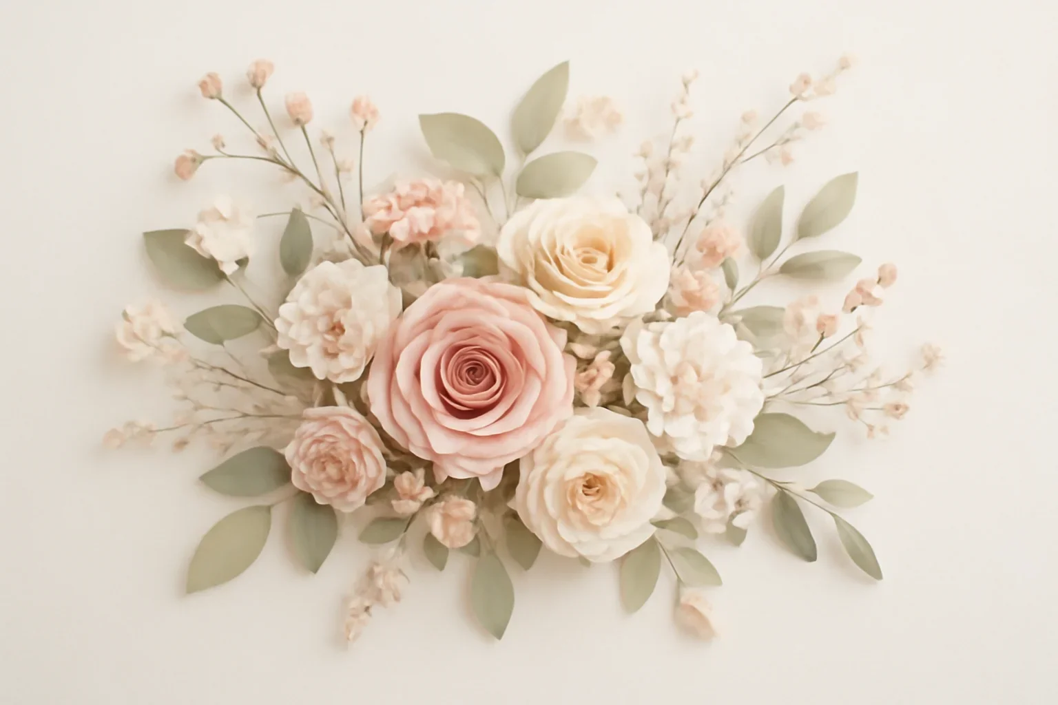 Handcrafted floral design representing support center